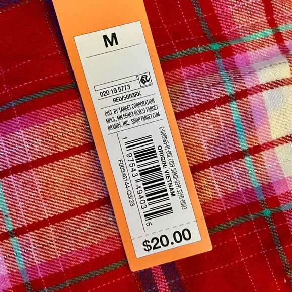 Colsie 2 Piece Red Plaid Lace Trim Pajama Set Tank Shorts NEW NWT - Picture 13 of 14